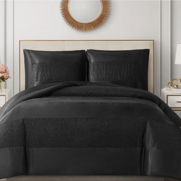 Juicy Couture Home The Rose' Collection Luxurious Satin Designer Comforter Set - Picture 4 of 8